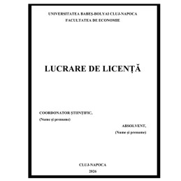 Coperta lucrare