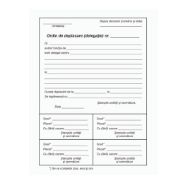 Ordin de deplasare A5
