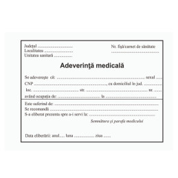 Adeverinta medicala