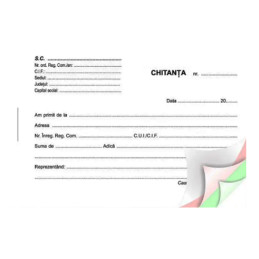 Chitantier A6 in 3 exemplare